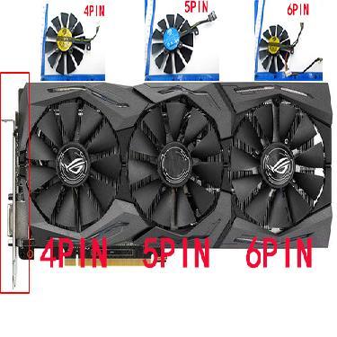 เหมาะสําหรับ Asus RX580/480 GTX1080Ti/1080/1070Ti/10.060 STRIX พัดลม