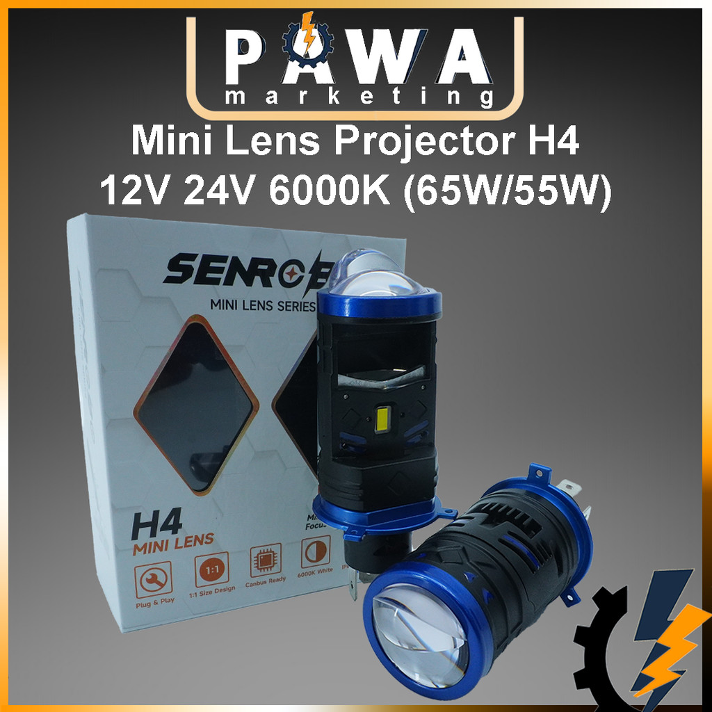 Votec H4 P43 Mini Projector Leb Bulb 6000k 12V 24V