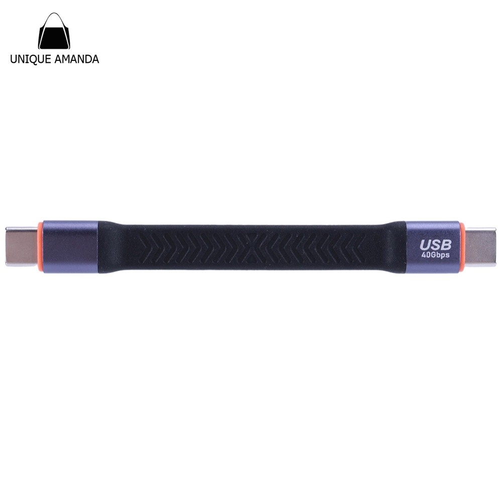 อีไลฟ์010☁ PD100W USB C ถึง Type C สายสั้น 20V 5A USB3.2 Fast Charge สั้นสาย USB Gen 2 40Gbps USB Ty