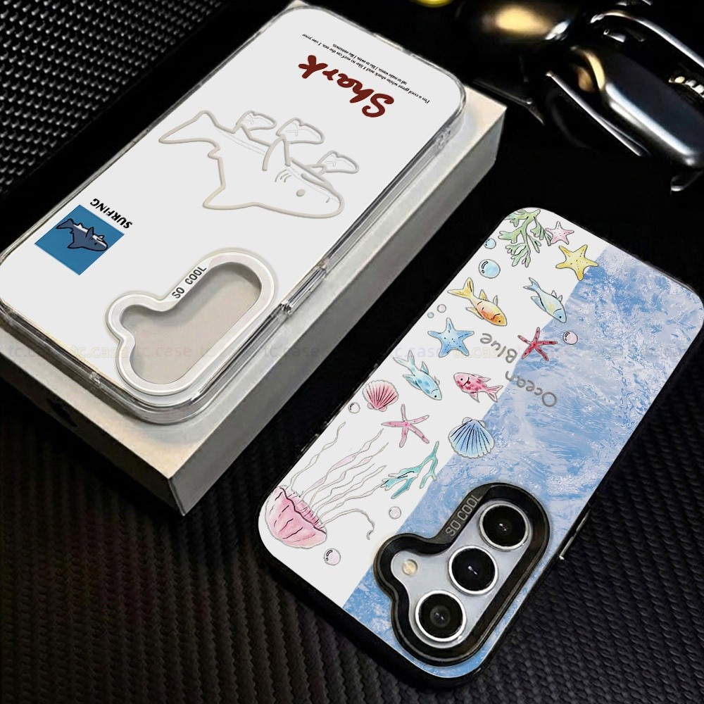 เคสโทรศัพท์ IMD For Samsung A15 A22 A54 A36 A37 A56 5G A07 A06 A57 5G A35 A05S A26 A55 A16 A17 เคสพิมพ์ลายแบบแข็ง