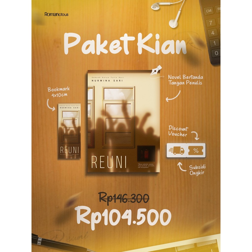 [ CDS ] นวนิยาย Reuni / 0 MDPL / 3726 Mdpl / Dia Raz - Nurwina Sari / หนังสือนิยาย