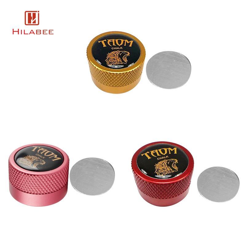 HILABEE Pool Cue Chalk Holder Snooker Chalk Box Lightweight Protector Snooker สําหรับเครื่องเล่นกลาง
