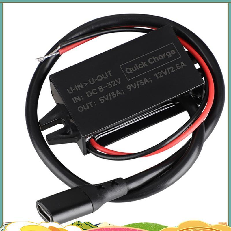 X9FB โมดูลไฟ USB C 30W PD Converter สําหรับรถยนต์รถยนต์ 8 V-32 V ถึง 5 V/9 V/12 V