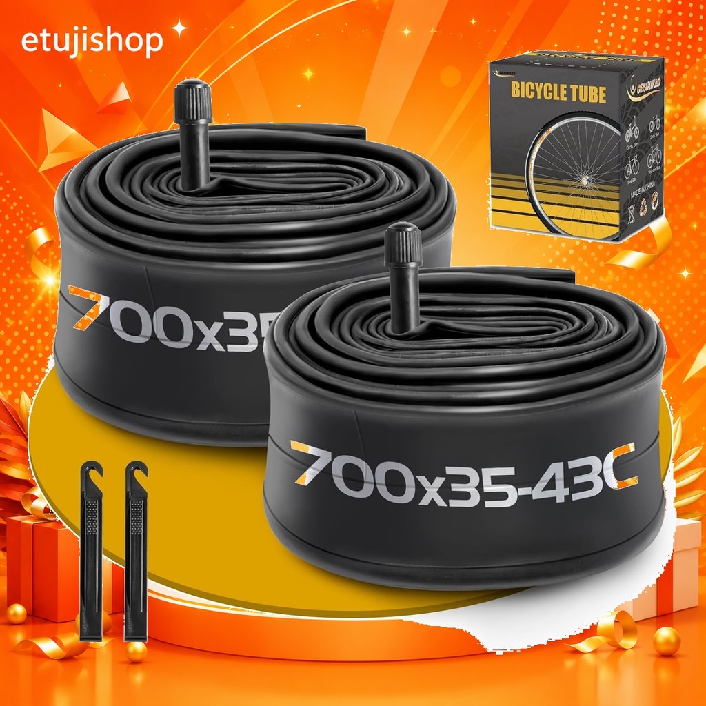 [Direct From Japan etujishop ]Two 28-inch 700x35-43C road bike tubes with 48mm American-style valves
