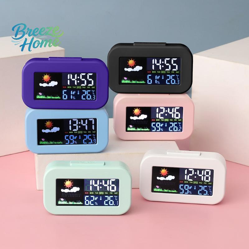 [Breze] Weather Station Clo พร้อม LCD สีใสสําหรับควบคุมอุณหภูมิและความชื้นที่แม่นยําเหมาะสําหรับพื้น