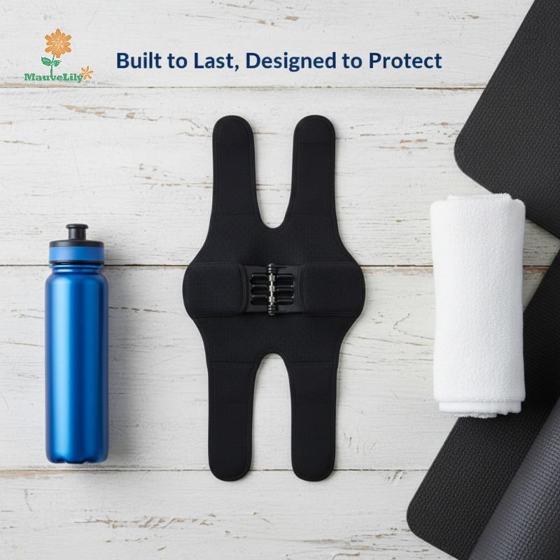 LILY 1 2 ชิ้นกีฬาเข่า Pad Joint สนับสนุนฤดูใบไม้ผลิ Booster Brace สําหรับ Squat Lift Crossfit Adjust