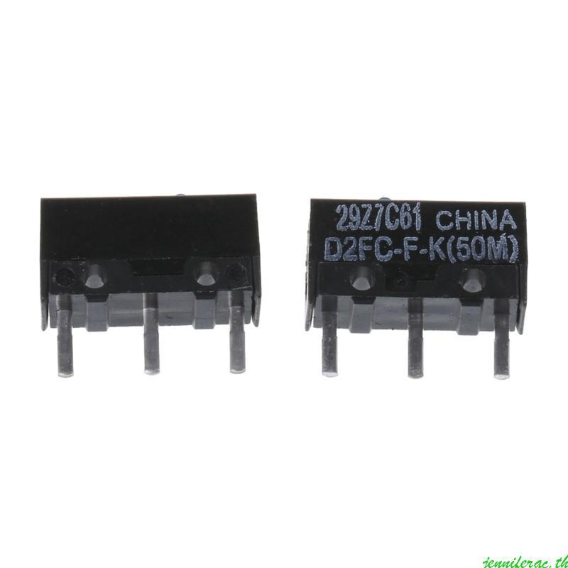 Jenniferac เมาส์ Micro Switch D2FC-FK 50M คลิกปุ่มเมาส์ Blue Dot 2PCS 10PCS