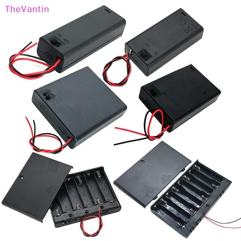TheVantin AA แบตเตอรี่กล่องแบตเตอรี่ AA 1/2/3/4 ช่อง AA แบตเตอรี่ 14500 AA กล่องเก็บ DIY พร้อมการเชื