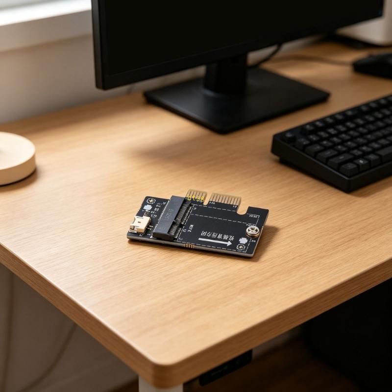 Btsg เดสก์ท็อป Mini M 2 ถึง PCIE อะแดปเตอร์แปลงการ์ดสําหรับ AX210 AX200 AE คีย์การ์ดโลหะ