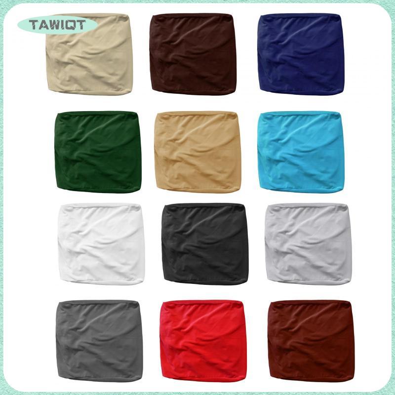 [tawiqt.th] Ottoman Slipcover Stretch Ottoman Cover Stool Protector Square Chair Cover Velvet Footre
