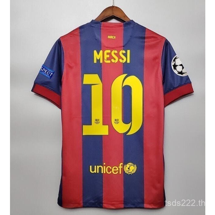 Barcelona 14-15 Game Season Barcelona Home Retro Football Jersey NEYMAR JR MESSI Mens High Quality R