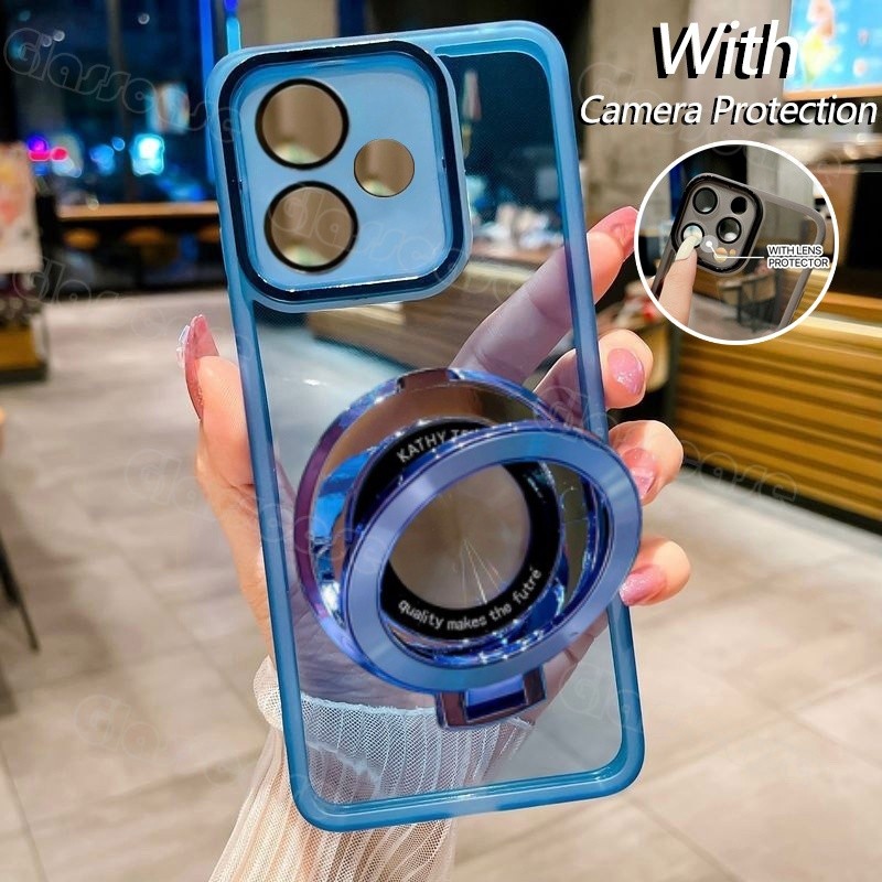 ปลอกสําหรับRedmiหมายเหตุ17 Note17 Pro Max 17Pro 17ProMax 17Note Redmi17ProMax 4G 5Gพร้อมที่วางแหวนสแควร์เคสโทรศัพท์แฟชั่นกันกระแทกCameเลนส์ป้องกันปลอกปกหลัง