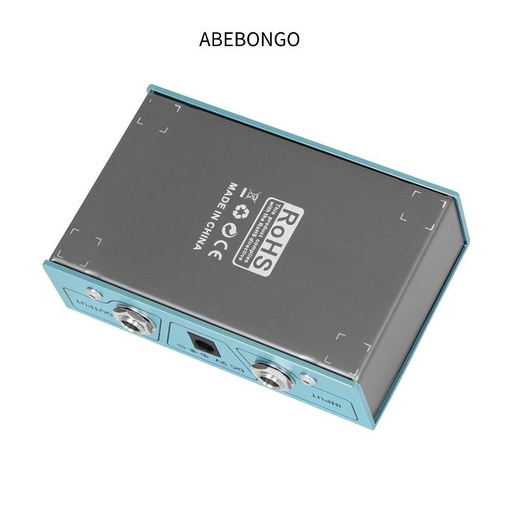 ABEBONGO EQ Pedal, อลูมิเนียม ±12dB Gain/Attenuation 10-Band Equalizer, LED Sliders ตัวควบคุมอิสระปุ