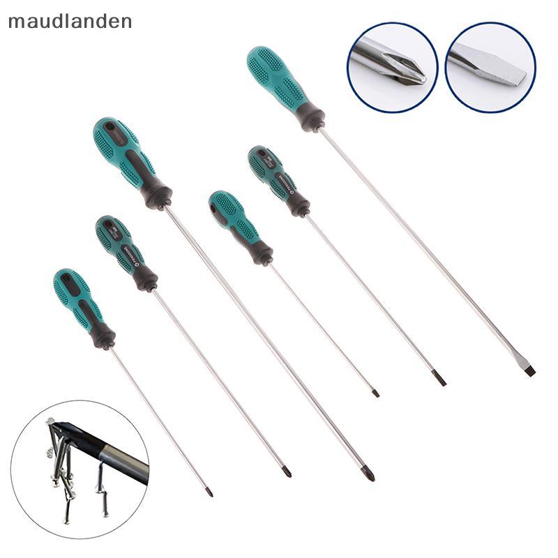 MA 1 ชิ้นสีเขียวยางจับไขควงแม่เหล็กยาว Slotted ไขควงติดตั้งและถอดชิ้นส่วนซ่อมเครื่องมือ TH