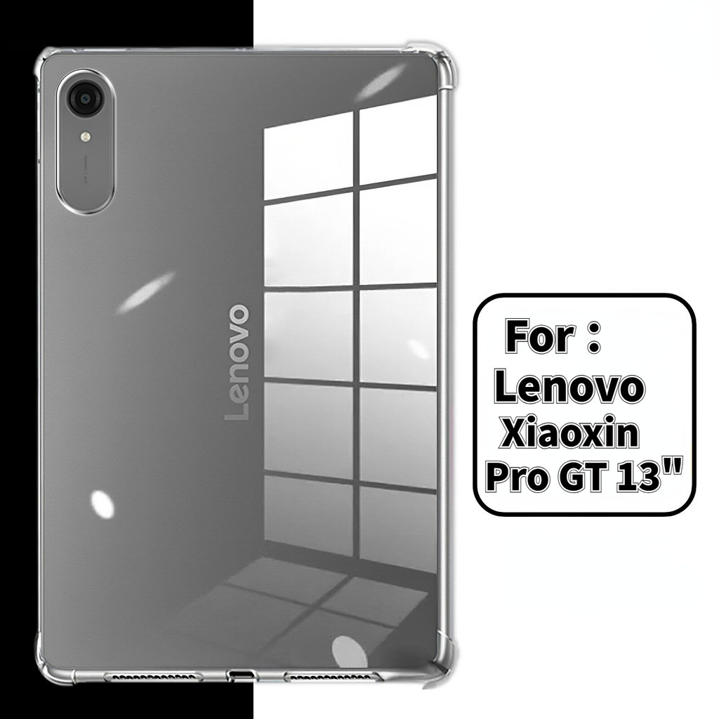 สําหรับ Lenovo Xiaoxin Pad Pro GT 13 2026/ IdeaTab Pro Gen2 GT 13 นิ้วโปร่งใส TPU เบาะรองนั่ง TB376F