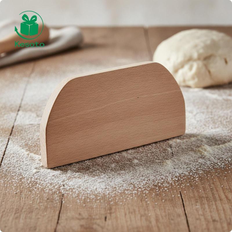 [Ehoyoxa] Pastry Scraper Unfinished Bench Scraper Pastry Cutter เครื่องมือห้องครัวแบนยาวนานสําหรับ B