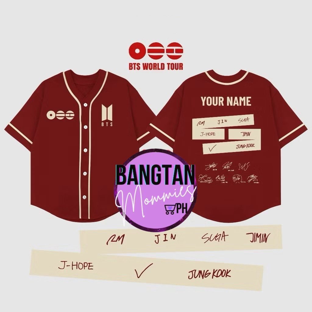(การปรับแต่งฟรี)Jersey Buttoned Shirt Baseball KPOP Custom Nama & Angka - Baju Kaos Baseball AESPA N