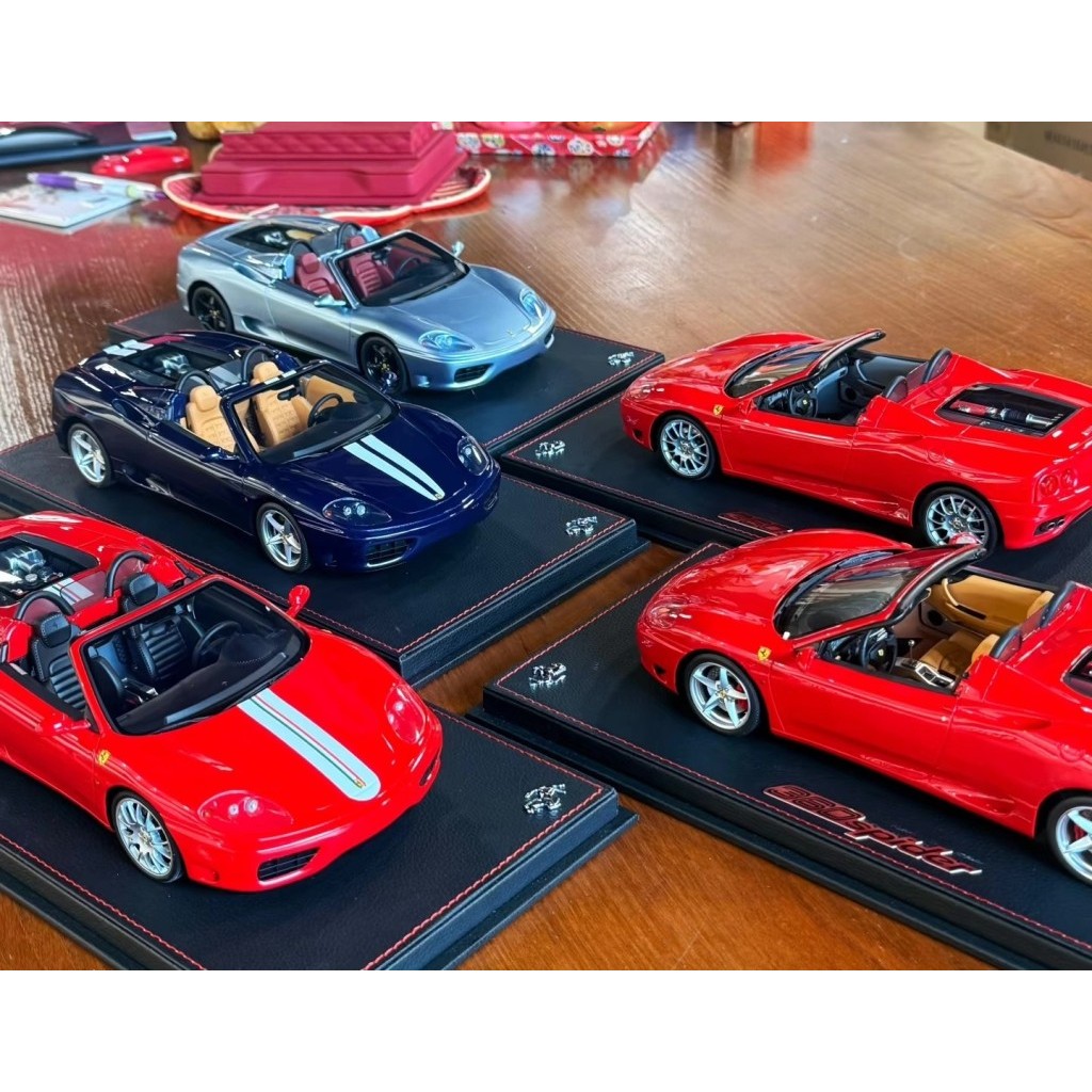 [คลังสินค้าพร้อม] BBR 1: 18 Ferrari 360 MODENA SPIDER Convertible Car Model