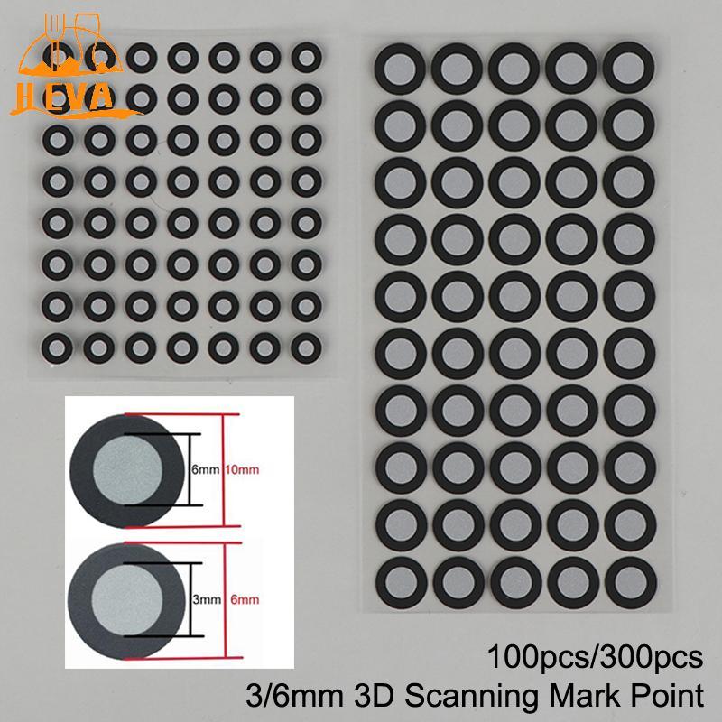 [HEVA] 100/300pcs 3x6mm 6x10mm 3D Scanning Mark Point สําหรับ Creality CR-Scan Raptor/ Otter/ Ferret