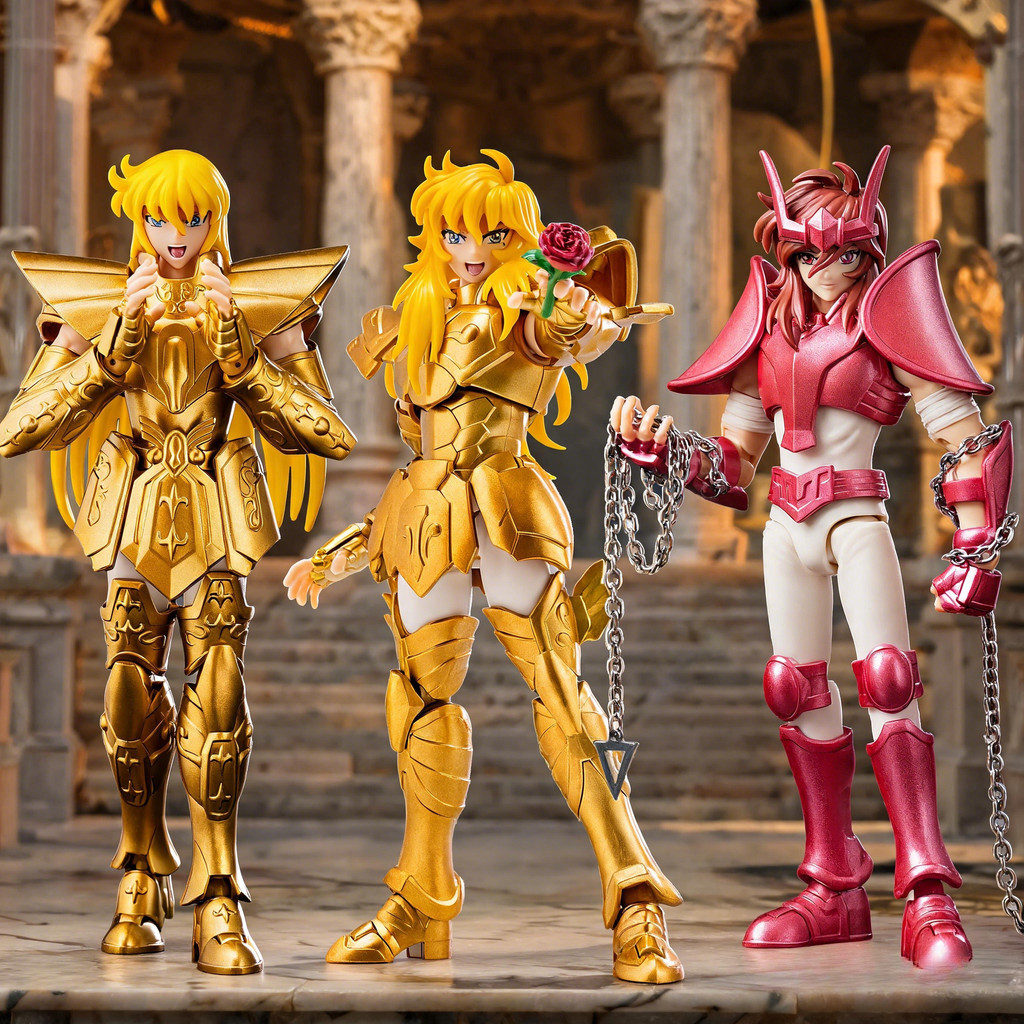HIPLAY Saint Seiya Champion Class ชุดสะสม -Pisces Aphrodite/Virgo Shaka/Andromeda Shun