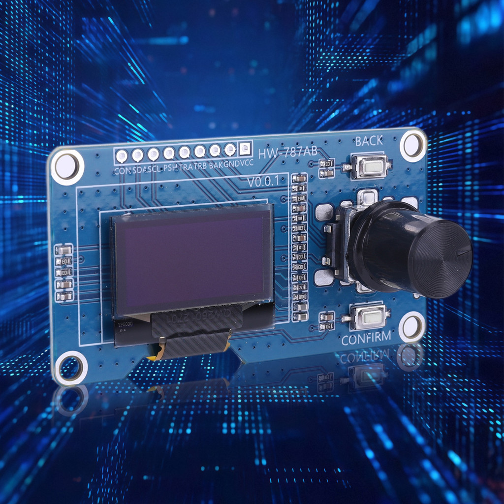 จอแสดงผล OLED ที่สดใส 1.3 นิ้วพร้อมตัวเข้ารหัสแบบหมุนสําหรับ Arduino, STM32 prototyping