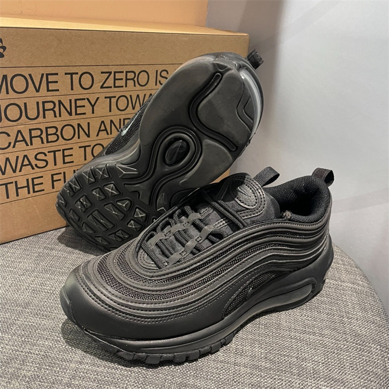 [จัดส่งด่วน] Air Max 97 OG ตะขอเงินกระสุนสีขาวดํา