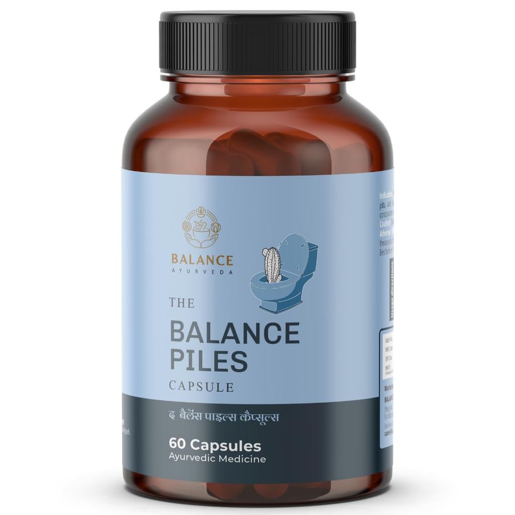The Balance Piles Capsules: Ayush-Approved Relief from Piles (Bavasir) | หยุดเลือดออก ปวดและอาการคัน