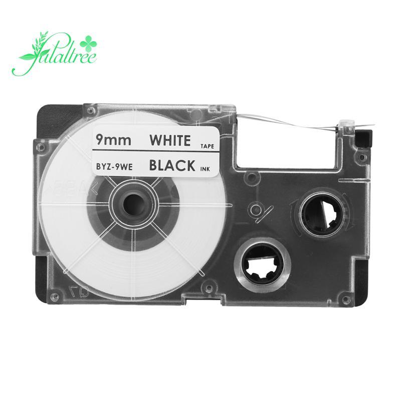 [ ]3 Pack 9mm Black on White Label Tape Label Maker เข้ากันได้กับ -120, -60, -100, KL750B, KL750, KL