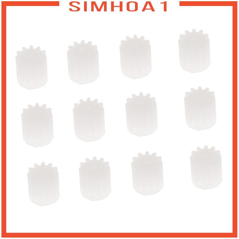 [Simhoa1] 12 ชิ้น 11 ฟันมอเตอร์เกียร์สําหรับ U818A F181 H12C Quadcopter Drone อะไหล่ทดแทน