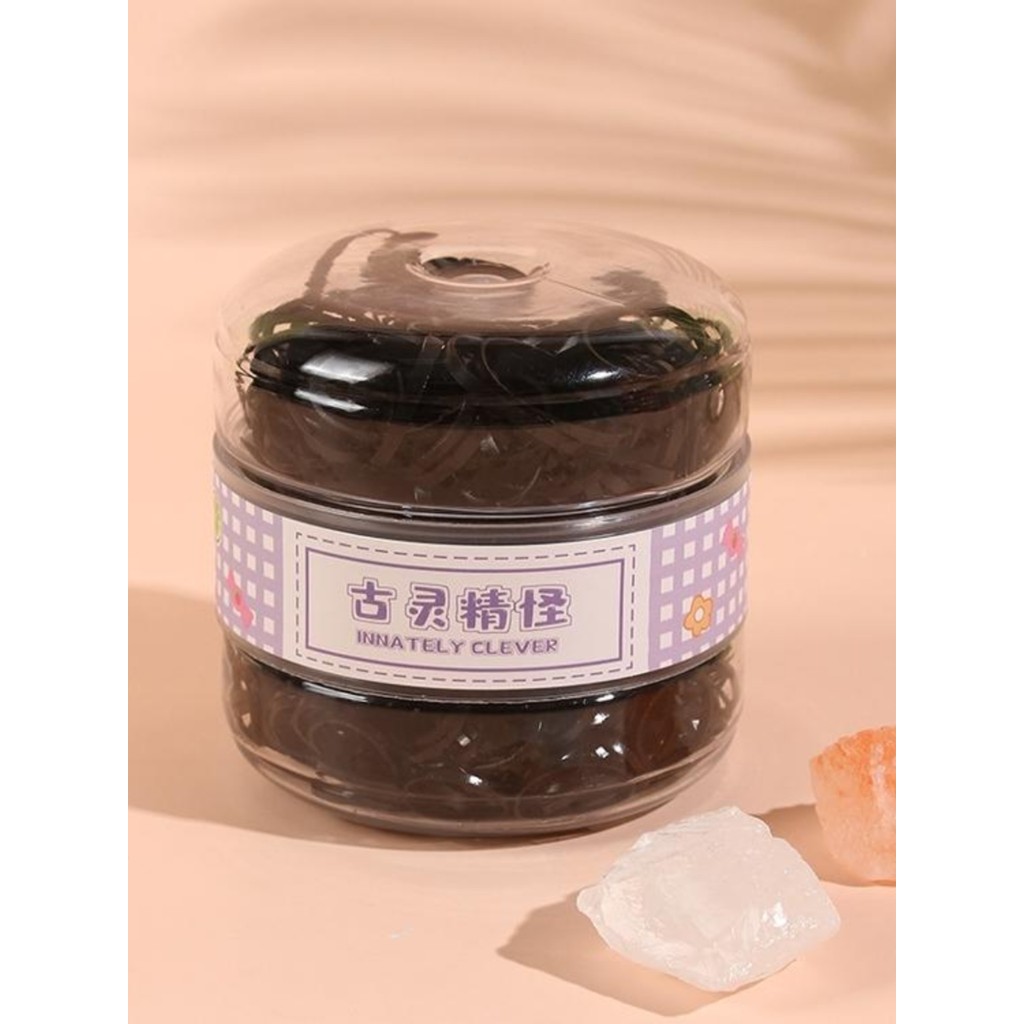 Ximei Eslite เครื่องประดับผมเด็ก Double-Layer สีดํายางรัดขนาดเล็กแหวนผ้าขนหนูที่คาดผมแบบใช้แล้วทิ้งห