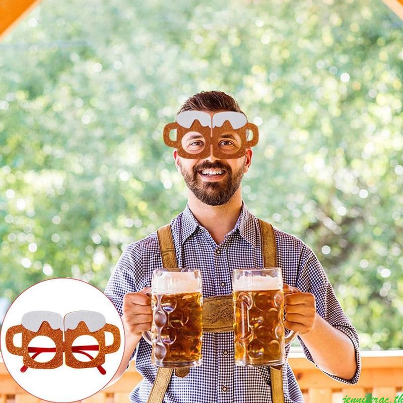 Jenniferac Oktoberfest Photo Booth Props Oktoberfest ตกแต่งสําหรับเบียร์เทศกาล Party