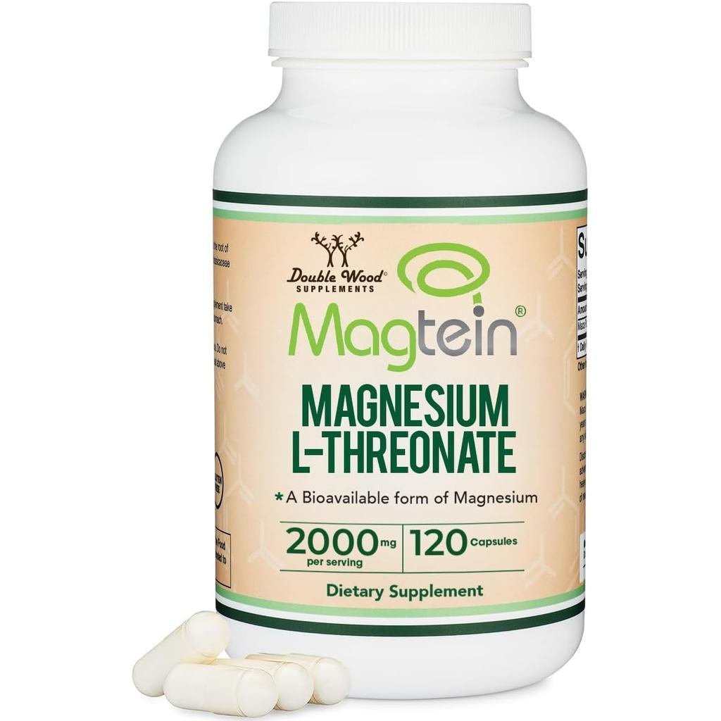 LThreonate,Magtein,andCmizationSupport–HighAbsorption –MostumeFormof–2,000mg–120Capsules AQHQ V1LL