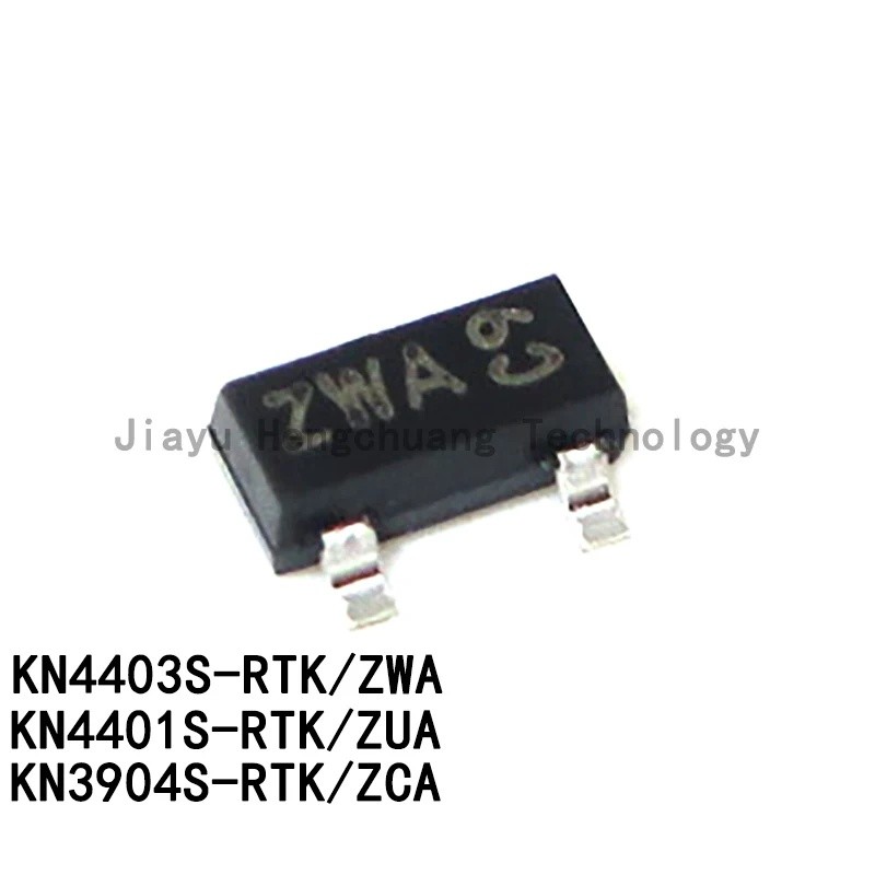 10PCS KN4403S-RTK/P Silkscreen ZWA KN4401S-RTK ZUA KN3904S-RTK ZCA SOT23 ทรานซิสเตอร์สากลในสต็อก IC 