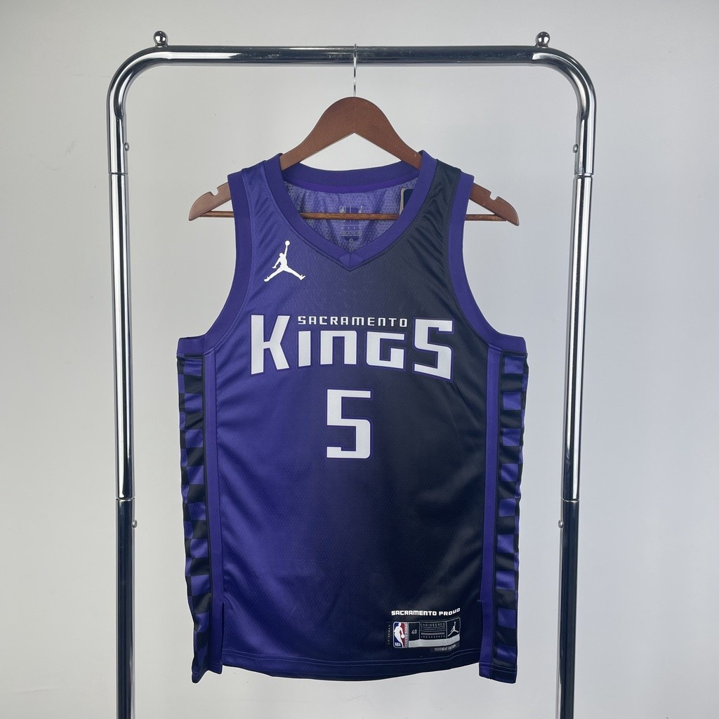 IDAWN7 Season 23-24 Sacrmento Kings Jersey 23-24 Sacrmento Kings Jersey # 5Fox Basketball Jersey สีม