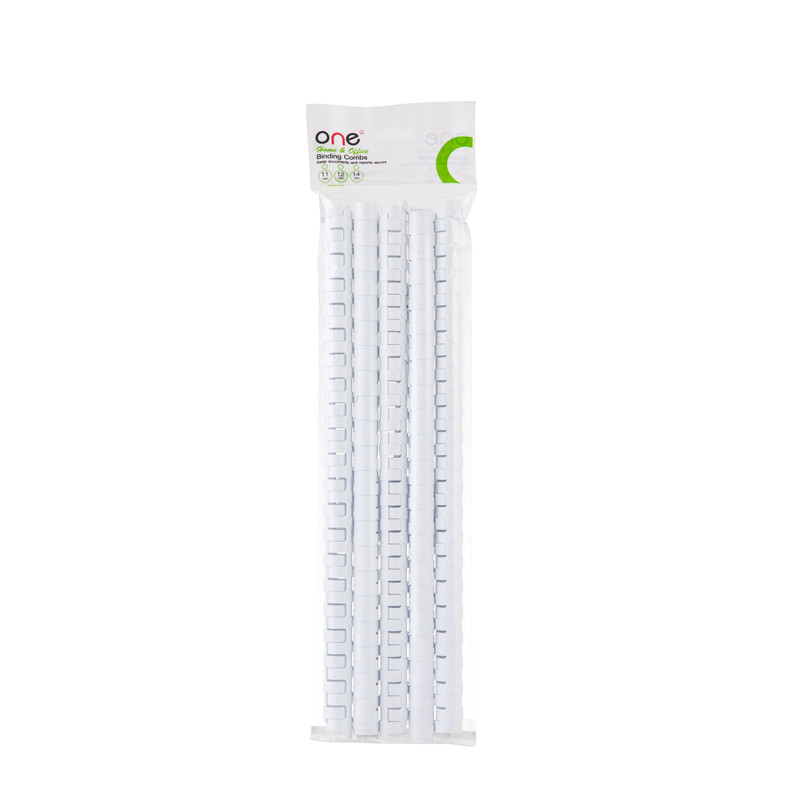 ONE สันห่วง 14 มม. รุ่น Home&Office สีขาว (แพ็ค 10 อัน)