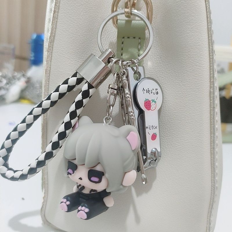 สไตล์ใหม่มาใหม่/น่ารักรุ่น Q Mai Xiaowen-Mai Xiaomo Delta Mobile Table แกว่งรูปอุปกรณ์ต่อพ่วงพวงกุญแ