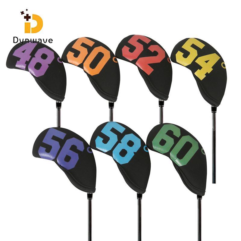 Dynwave 7x Golf Iron Headcover Set Golf Club Head Covers Protection Golf Wedge Iron