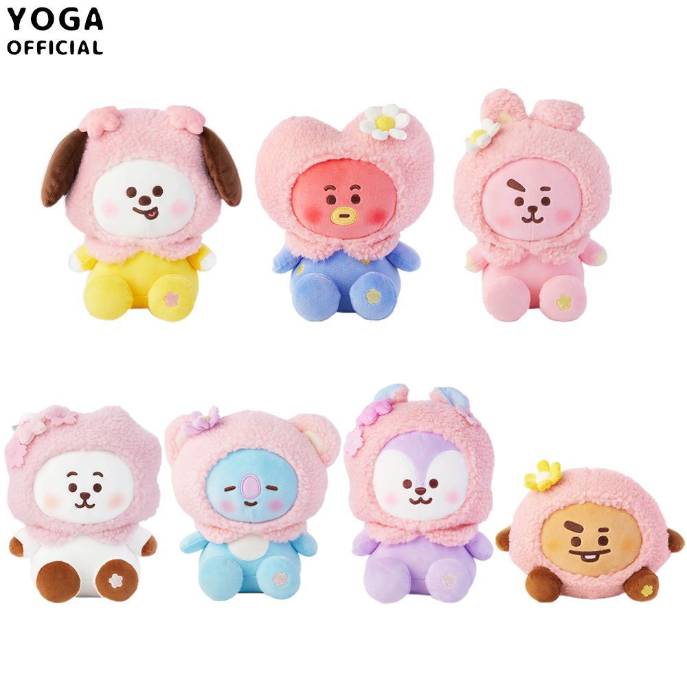 เกาหลี BT21 จี้ตุ๊กตาเชอร์รี่ BT21 ตุ๊กตาตุ๊กตาน่ารักการ์ตูน BTS กระเป๋าจี้ของขวัญน่ารักเกาหลี BT21 