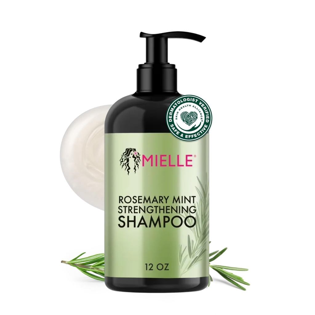 Mielle Organics Rosemary Mint Biotin Strengthening Shampoo, 12 ออนซ์