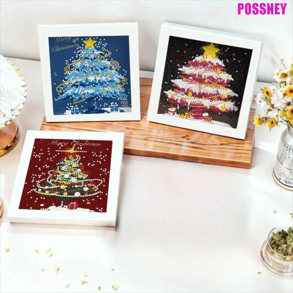 POSSNEY Christmas Diamond Painting Kit, Easy DIY Fun Educational Diamond Painting Kit, Handmade Gift