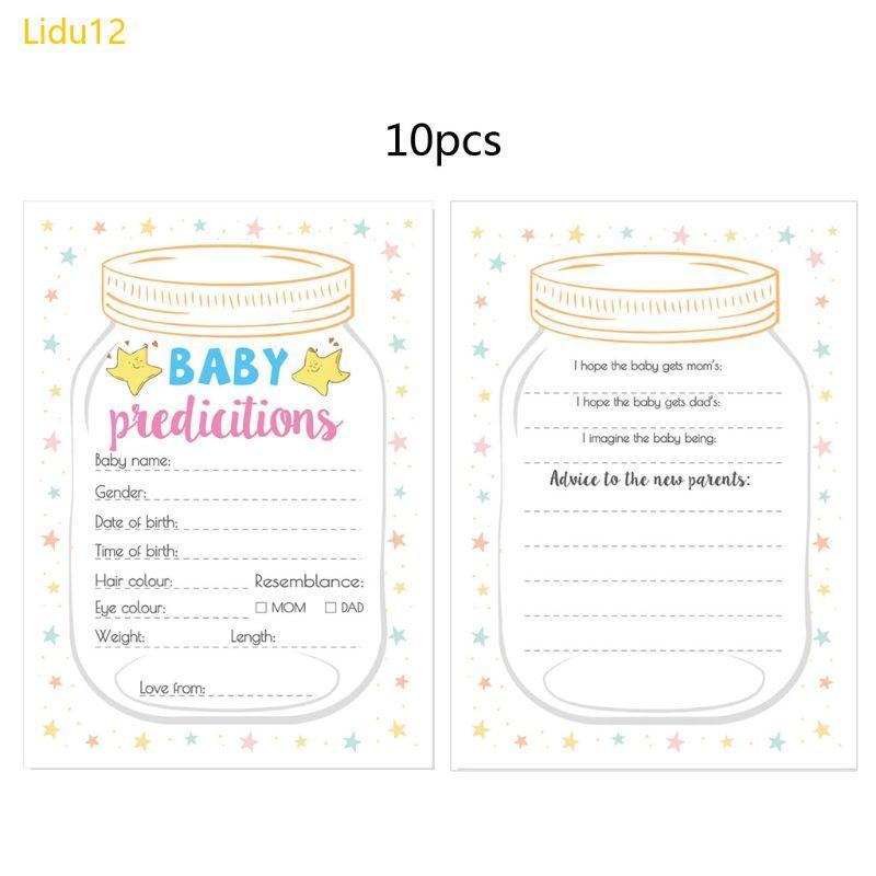 Lidu12 10 Pc Advice และ Prediction Card สําหรับเกมอาบน้ําเด็กผู้ปกครองข้อความ Advice Book