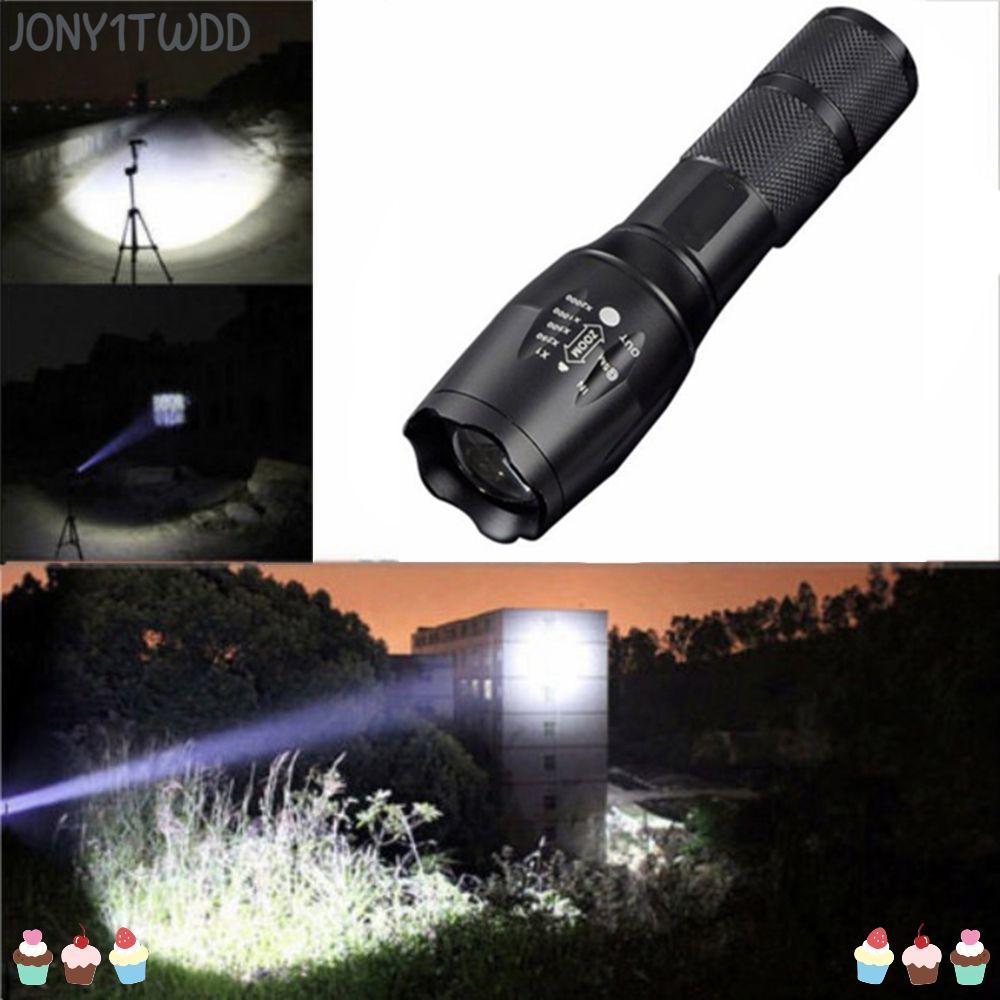 JONY1TWDD ไฟฉายกันน้ําใช้งานได้จริง Outdoor Camping 500 Lumen LED