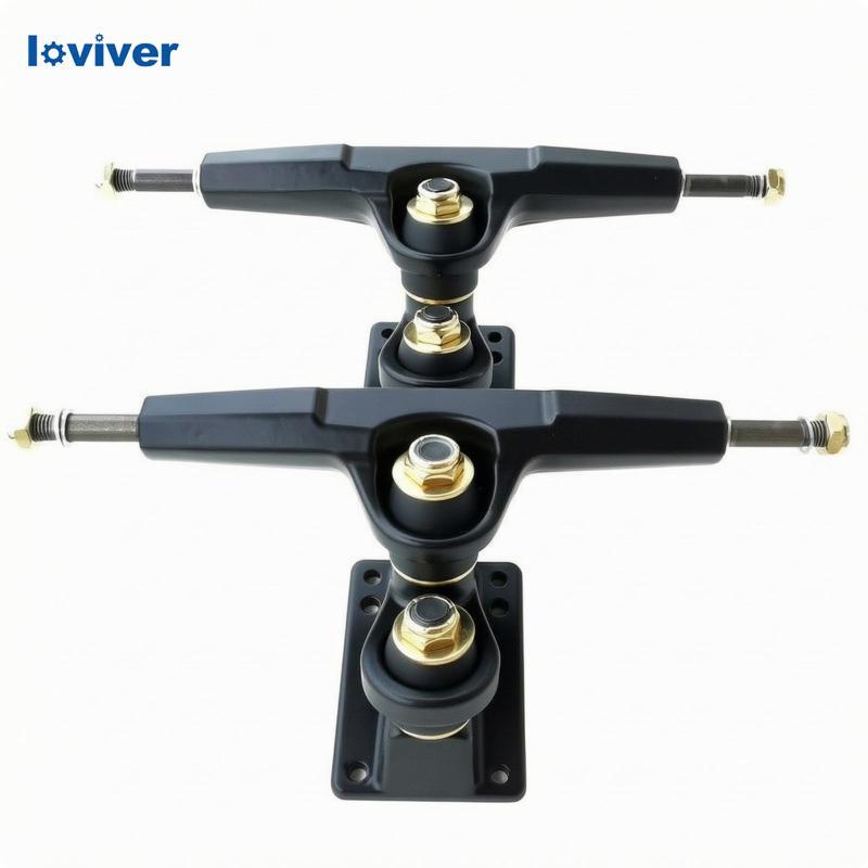 [Loviver] Double-Kingpin Skateboard Truck High-Rebound Cast Aluminium Skateboard Truck ขนาดมาตรฐานทน