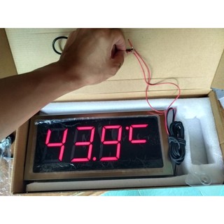เครื่องแสดงอุณหภูมิ LED ขนาดใหญ่ 30 14cm พร้อมเซ็นเซอร์กันน้ำ 3 เมตร…