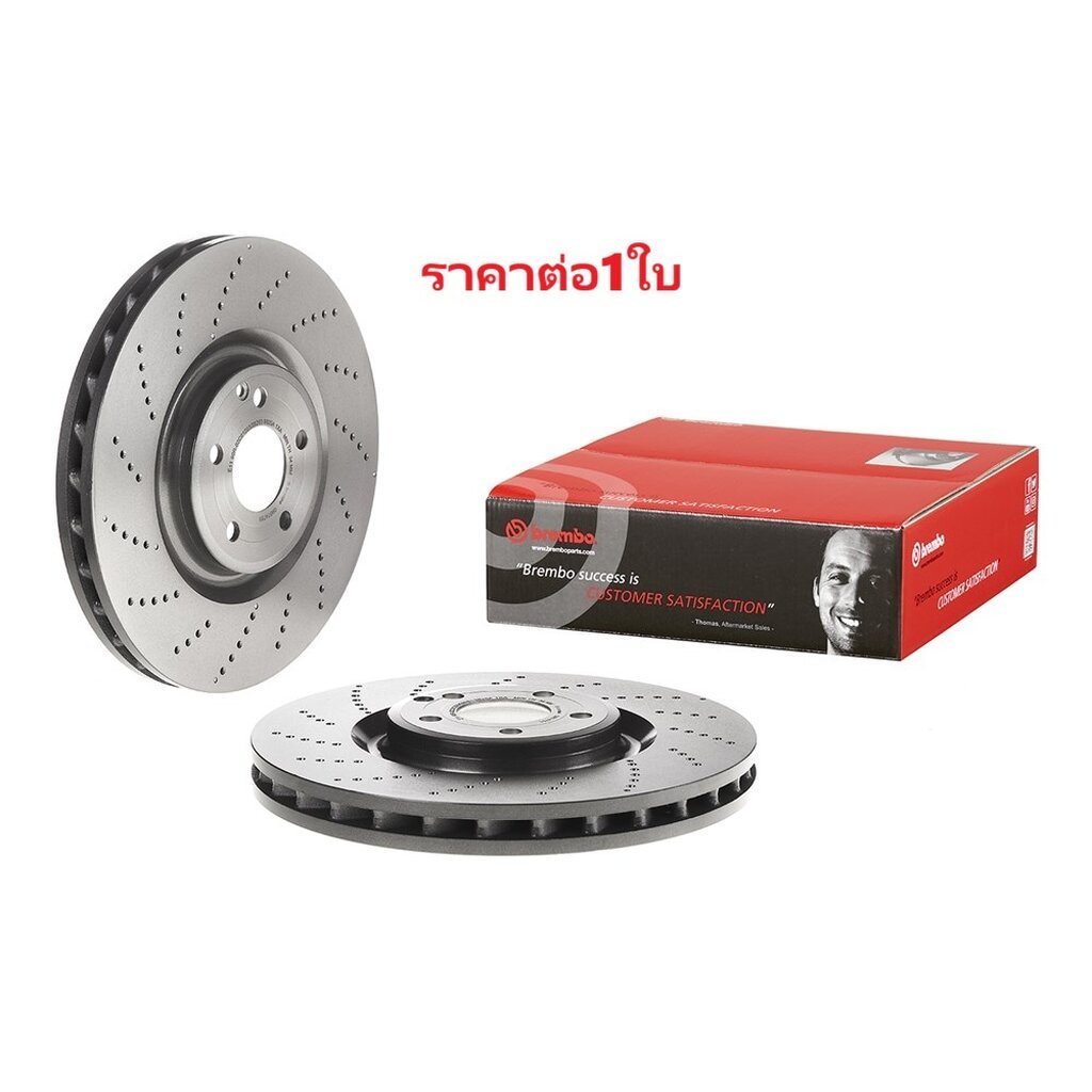 จานเบรคหน้า BENZ CLS C218 X218 CLS500 4-matic 2011-2017 360MM BREMBO 1ชิ้น