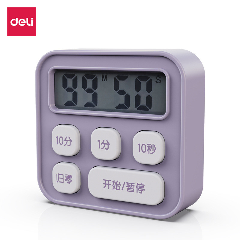 Deli LE201 จับเวลาอิเล็กทรอนิกส์นักเรียนเด็ก Time Manager นาฬิกาปลุกในครัวเรือนนับถอยหลังจับเวลา sdc