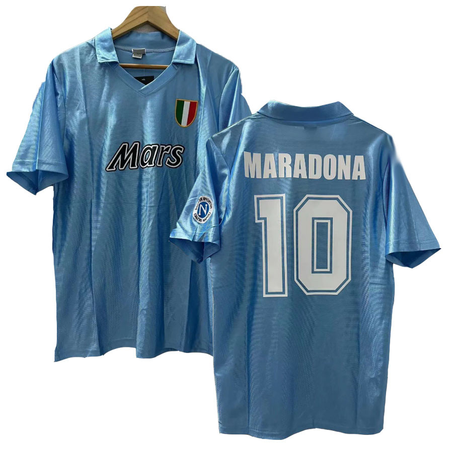 เสื้อบอล Retro Napoli 1990-91 มาร์라도นา สำเนาคุณภาพสูง