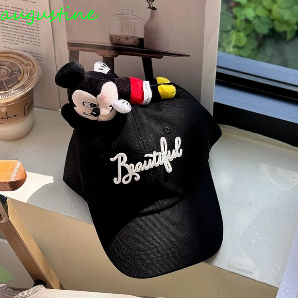 หมวกเบสบอล AUGUSTINE แบบตุ๊กตา Winnie The Pooh, Tigger และ Piglet | หมวกกันแดด Mickey สำหรับเด็กหญิง