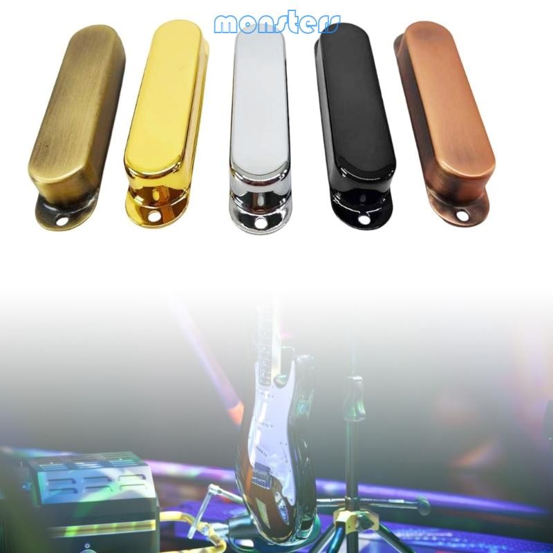 Mon Single Coil กีตาร์ไฟฟ้า Pickup โลหะคอ Pickup ฝาครอบกีตาร์ Pickup Shell เนื้อโลหะสําหรับไฟฟ้า Gu