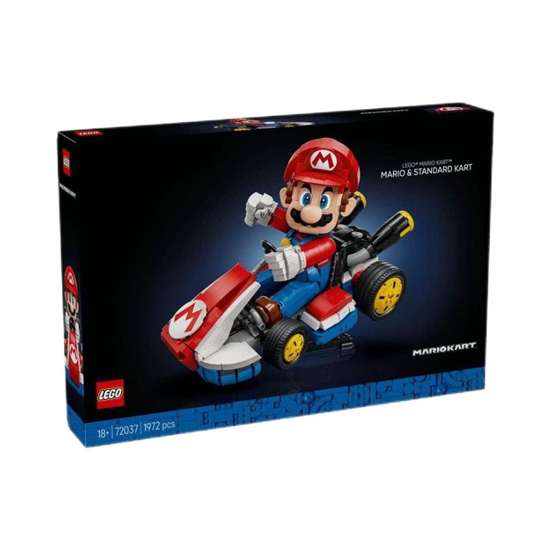 LEGO LEGO Building Blocks Super Mario 72037 Mario Kart Building Block ของเล่น